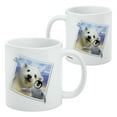 thumbnail image 2 of Polar Pals Selfie Picture Polar Bear Penguin White Mug, 2 of 5