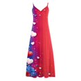 thumbnail image 3 of Vestidos de Verano con Cuello en V para las Mujeres 2025 Imprimir Vestido de Cuello Redondo sin Mangas Vestidos Largos Casuales, Ligeros Y de Moda, 3 of 8