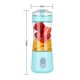thumbnail image 4 of Licuadora inalámbrica portátil y 6 cuchillas - Taza de jugo con carga USB (azul claro) Ehuebsd Libre de BPA, 4 of 9