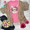 thumbnail image 3 of Tees2urdoor Poppy The Bunny Loves Her Leopard Specs, Youth Small, pink, 3 of 6