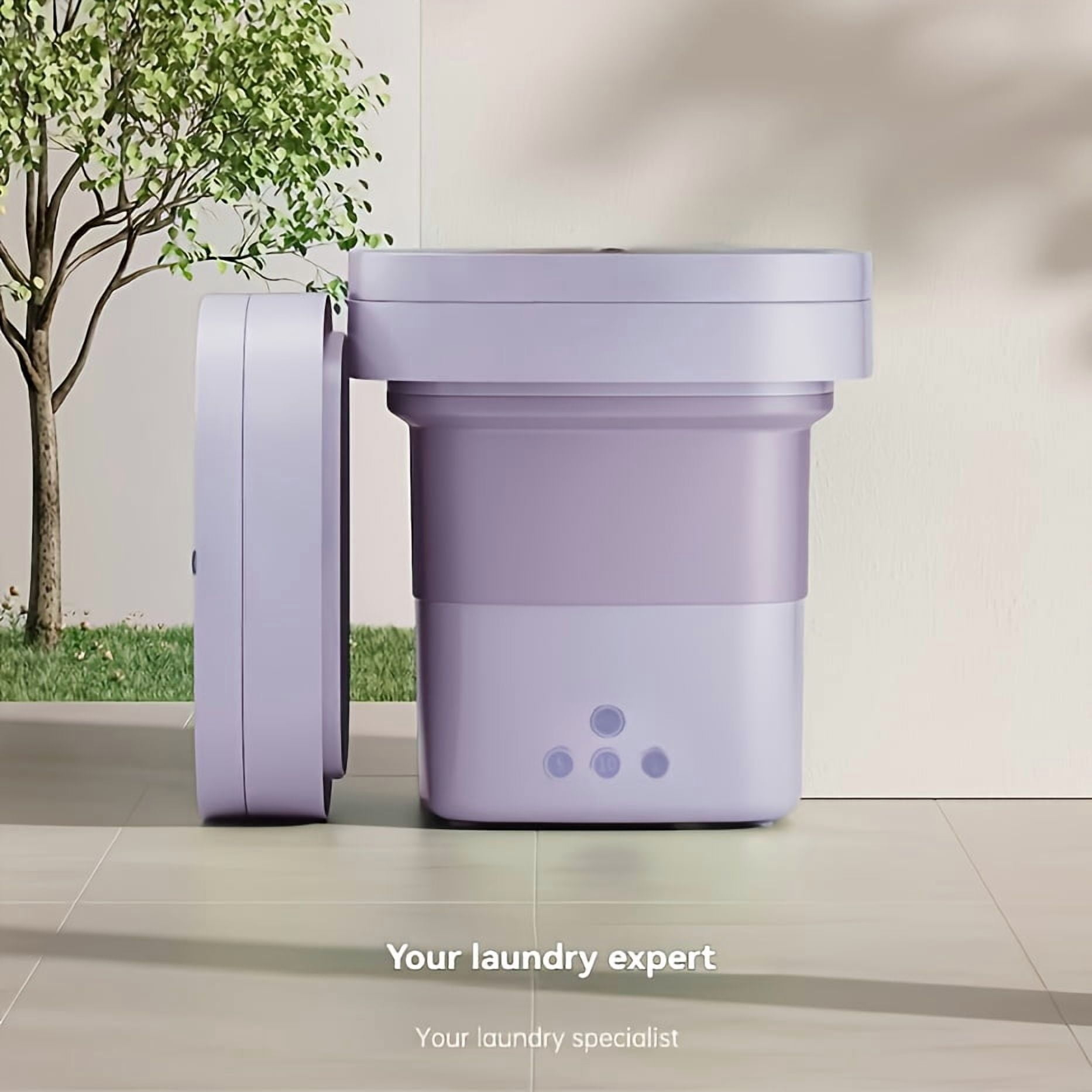 Portable Washing Machine - High Capacity, 3 Deep Cleaning Modes | Suitable for Underwear, Apartments, Travel, RVS, Camping, Space Saving Design, Multimode Washer, Plug Powered
