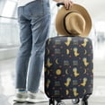thumbnail image 2 of DarkBlue Cartoon Dinosaurs Astronauts Pattern Luggage Cover Fashion Suitcase Cover Baggage Covers Fit 25-28 Inch Luggage (Go Travel), 2 of 5
