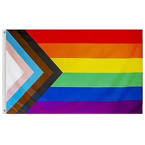 Hermaphrodite Pride 5ft x 3ft Flag Gay Pride Rainbow Festival Flags LGBT+ 