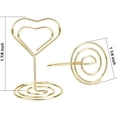 thumbnail image 2 of Lot de 20 Supports de Numéros de Table, Supports de Cartes de Table Mignons Robustes et Réutilisables, Légers pour Mariages Banquets Fêtes d'Anniversaire Restaurants, Or, 2 of 6