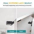 thumbnail image 3 of ACIMONE 4 Pack Cabinet Door Latch/RV Drawer Latches, 8 Pull Force Latch, Holder for Home/RV Cabinet with Mounting Screws, Perfect for RV, Camper, Motorhome, Trailor, OEM Replacement, 3 of 4