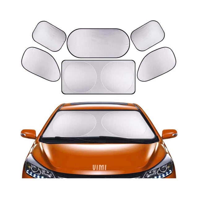 Kit De 6 Parasoles Para Automóvil Ventanales De Carro