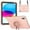 Pink, variant on JTCASES for iPad 10.2 inch 9th/8th/7th Generation (2021/2020/2019) Case, Crossbody Lanyard Pencil Holder Butterfly Wings Kickstand PC Silicone Kids-friendly Sockproof Back Shell, Pink