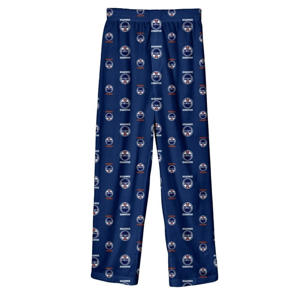 Youth Edmonton Oilers Allover Print Pyjama Pants - Size 10/12