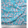 thumbnail image 1 of Soimoi Polyester Crepe Fabric Blossom Floral Fabric Prints by Yard 52 Inch Wide, 1 of 3