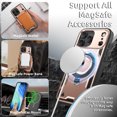 thumbnail image 3 of Elegant Choise for iPhone 17 Pro/17 Pro Max Magnetic Case 360° Rotating Metal Ring & Shockproof Armor, 3 of 15