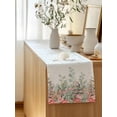 thumbnail image 5 of Table Runner 108 Inches Long for Kitchen Dining, Floral Leaves Dresser Scarf Farmhouse, Dining Table Decorations for Wedding/Parties, Summer Botanical Weeping Watercolor 13 x 108 In, 5 of 8