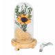 thumbnail image 2 of Lámpara Decorativa para Mesita Noche Cúpula Cristal Flores Secas Banquete Girasol 2 Uds. Color Amarillo, 2 of 9