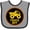 Heather and Black, variant on Inktastic Construction Truck Boy Childs Boys Baby Bib