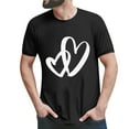 thumbnail image 2 of Baqcunre Valentine'S Day Shirts For Women Valentines Day Graphic T Shirt Shirt Short Sleeved Top Mens Model(Black M-3XL),Womens Tops Graphic Tees For Women Shirts For Women Womens Clothes, 2 of 6