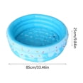 thumbnail image 3 of HOARBOEG Foldable PVC Inflatable Pet Bath Tub - Portable Dog Pool for Small Pets & s Bathing, 85x25cm Mini Swimming Pool with Drain Plug, Outdoor Indoor, 3 of 6