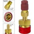 thumbnail image 2 of OUSITAID 2pcs Quick Couplers Adapters High and Low Side Quick Coupler Adapter for Car Air Conditioning AC Charging, 2 of 8