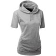 thumbnail image 2 of FashionOutfit Women's High Quality Cotton Zip Up Hoodie T-Shirt, 2 of 4