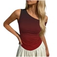 thumbnail image 4 of Antinious Ladies Off Shoulder Sleeveless Gradient Casual Soft Summer Daily Tank Tops, 4 of 5