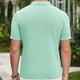 thumbnail image 4 of Mens Camisas de Verano de Punto de Color Sólido Manga Corta Cuello de Vuelta, Ligero Casual Bajo las Camisas para Hombres, 4 of 8