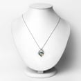 thumbnail image 5 of Fine Color Jewels Emerald Mom Pendant Necklace 925 Sterling Silver Two Tone Plated 0.24 Ct Cable Chain Women’s, 5 of 9