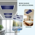 thumbnail image 6 of 2 Pack Navy Blue White Fluorescent Light Covers for Ceiling Lights Geometric Greek Style Abstract Art Magnetic Ceiling Light Covers Overhead Light Filters for Office Classroom Home, 6 of 9