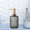 thumbnail image 4 of Glass Shampoo Bottles And Body Wash Bottles Pump-style Soap Dispenser Bottles Liquid Pump Bottles With A Textured Middle Bands, 4 of 6