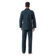 thumbnail image 4 of Amaxer Mens Cotton Flannel Pajama Set, Long Sleeve Button‑Down Top & Elastic Waist Long Pants, Breathable Sleep Loungewear, Size 3XL, 4 of 5