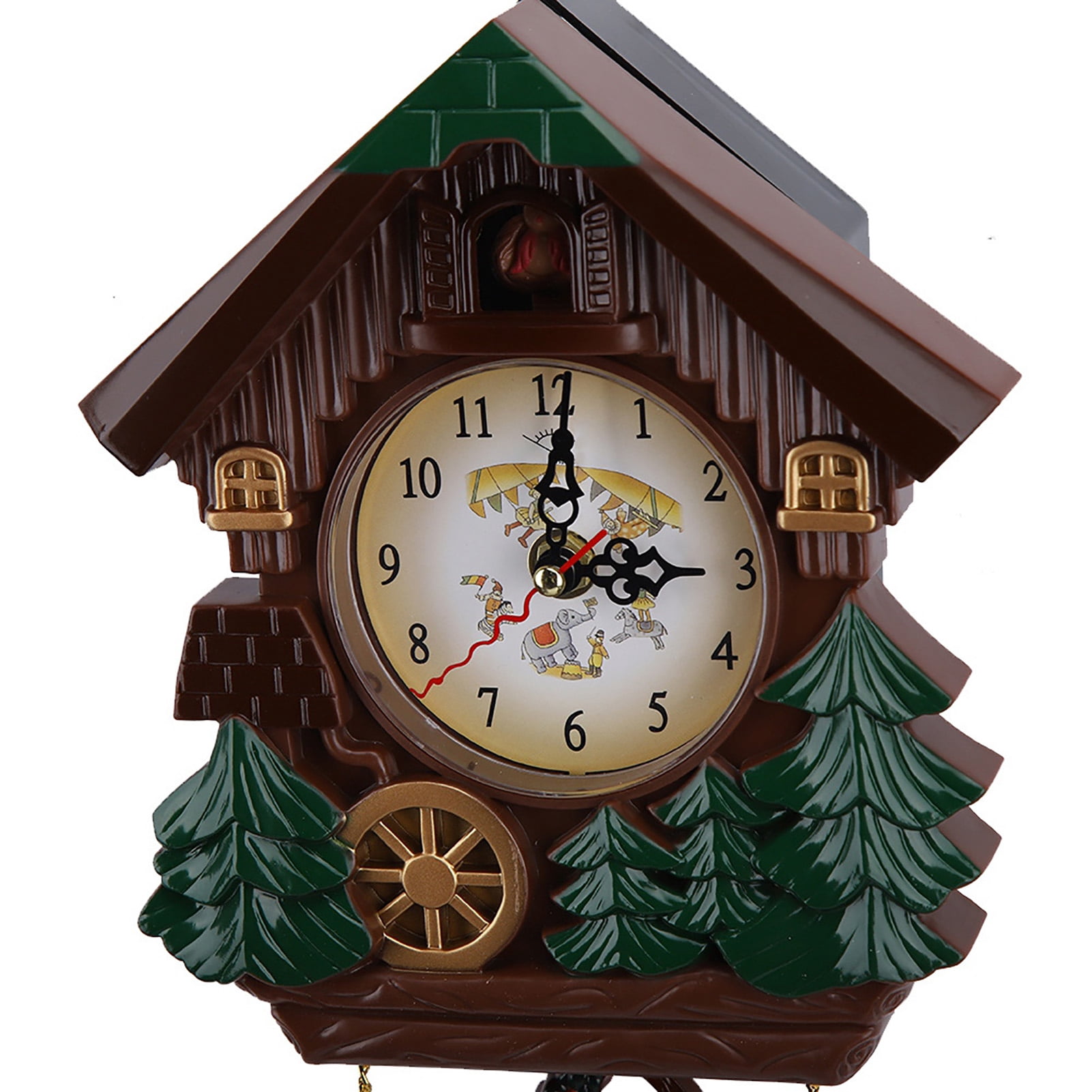 Horloge Murale à Coucou Arbre Maison Vintage Raguso - Design Unique Et Facile à Lire