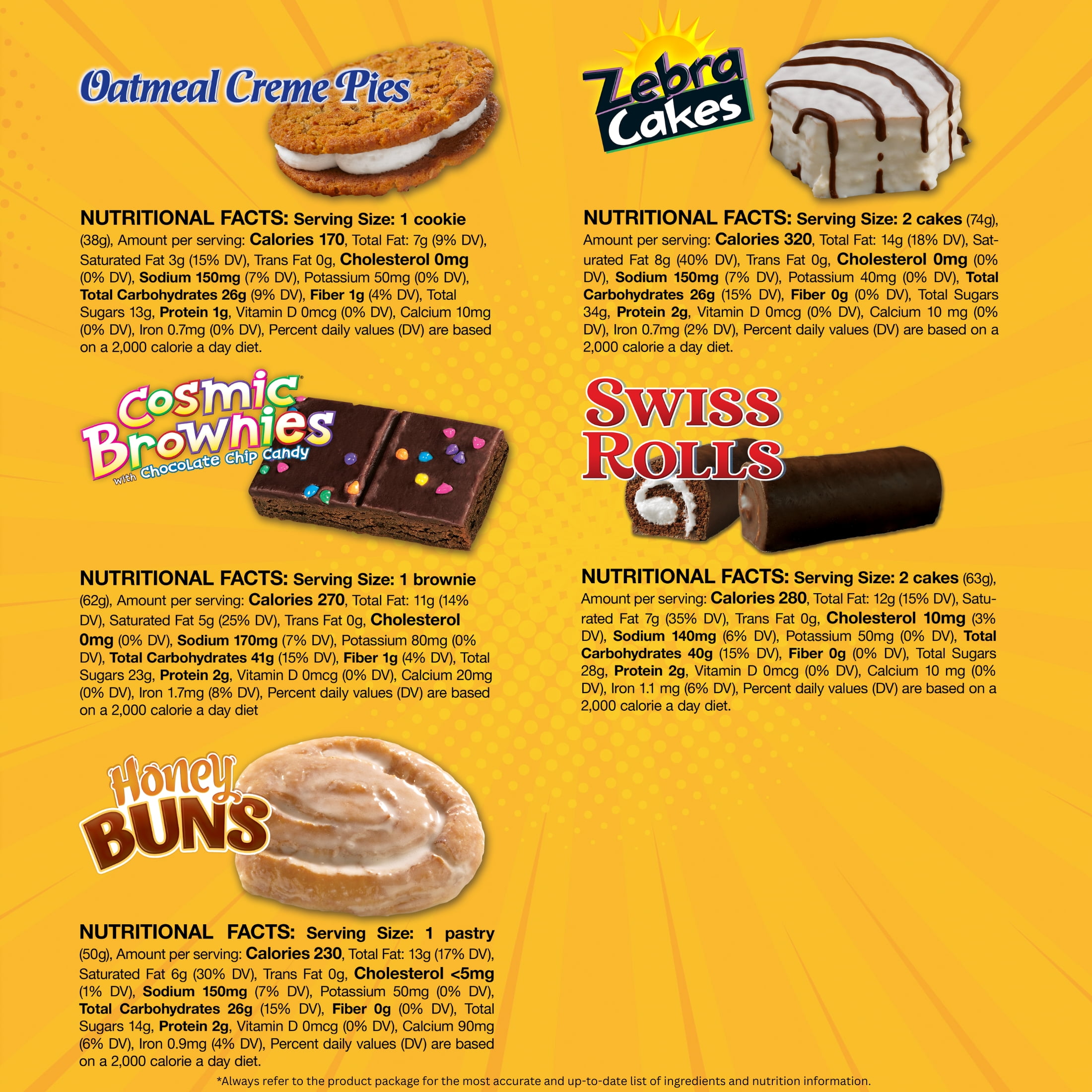 Little Debbie Snack Cake Variety Pack - 6 Box Assortment