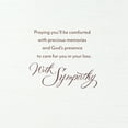 thumbnail image 3 of Hallmark Mahogany Religious Sympathy Card (May Precious Memories Comfort You), 3 of 7