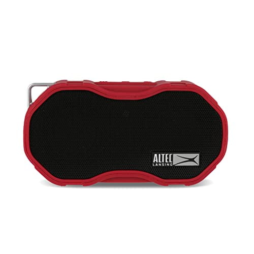 Altec Lansing Baby Boom XL - Altavoz Bluetooth resistente al agua, altavoz inalámbrico y portátil para viajes y uso al aire libre, graves profundos y sonido fuerte, 1 paquete, rojo