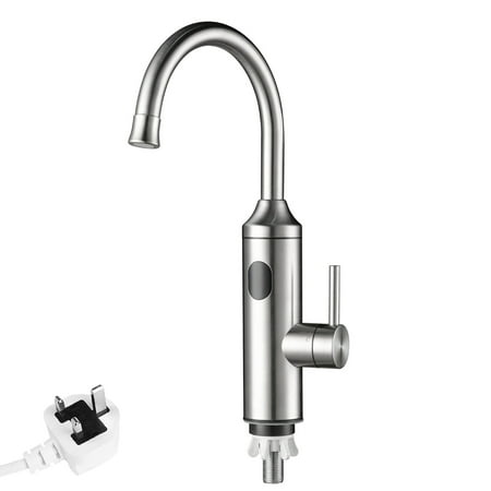 

Instant Hot Water Dispenser 3300W Bathroom Faucet Temperature Display Sink Faucet 220V Electric Rotatable Water Heating Faucet Tankless Anti-Skid Switch Hot and Cold Dual Control