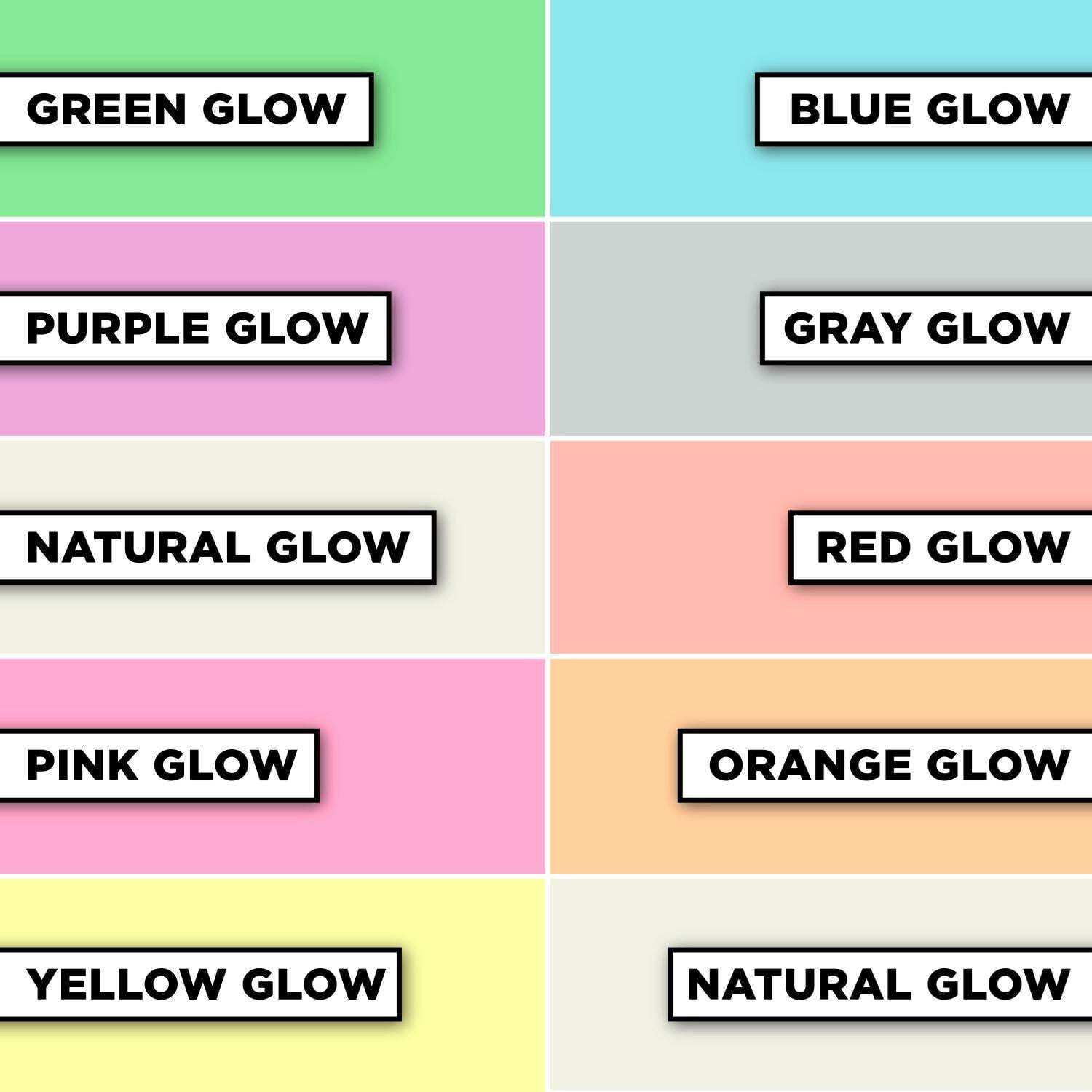 Tulip 0.75 fl oz Dimensional Fabric Paint Glow In The Dark 10 Pack