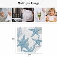 thumbnail image 4 of Coastal Starfish Cloth Napkins, 0cean Nautical Coral Seagrass Nature Washable and Reusable Dinner Napkins Set of 8, Table Napkin for Kitchen Party Birthday Wedding Hotel Housewarming 20"x20", 4 of 8