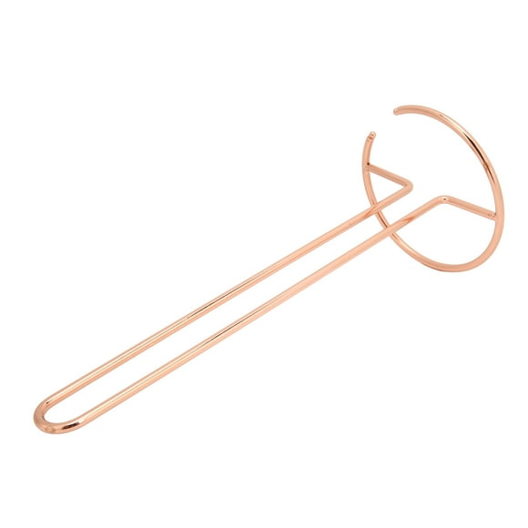 Toilet Paper Holder Stand, Iron Wire Toughness Stable Structure Toilet Paper Stand Electroplated Bright No Scratches One Piece Molding Simple Appearance Flat Tissue Holder For