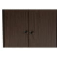thumbnail image 5 of Baxton Studio Rossin Modern and Contemporary Dark Brown Finished Wood 2-Door Entryway Shoe Storage Cabinet, Dark Brown, 5 of 6