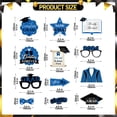 thumbnail image 4 of 2026 Graduation Selfie Photo Booth Frame Black and Gold with 12Pcs Graduation Photo Booth Props,Class of 2026 Graduation Photo Booth Props Set,2026 Grad Party Pose Sign,Graduation Party Supplies, 4 of 9