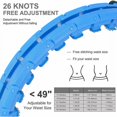 thumbnail image 4 of Hula Hoop Does Not Fall Hula Hoop Fitness, 28 Knots Smart Hula Hoop Adjustable and Detachable, Smart Weighted Hula Hoop with Gravity Ball, Suitable for Adult Beginners, 4 of 5