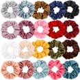 thumbnail image 1 of Chloven 20 colores grandes coleteros de satén elásticos para el pelo, coleteros, coleteros, coleteros vintage, accesorios para mujeres y niñas, 1 of 5