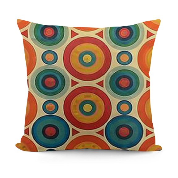 in Orange and Blue Decorative Pillow Covers Throw Pillowcase Square Couch Cushion Cover for Sofa Living Room Bed Car