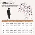 thumbnail image 4 of Logiee Ladybug With Dandelion Print Womens Pajamas Set,Long Sleeve Sleepwear,Button Down Lounge Set 2 Pieces,Soft Nightwear Pjs Set-XX-Large, 4 of 7