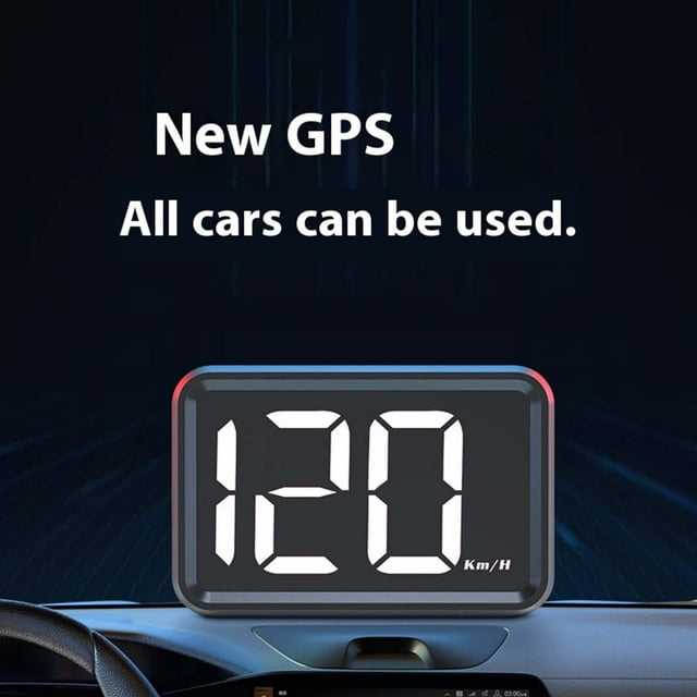 PEONAVET Electronic Speedometer Electronic Speedometer Enhanced Driving Universal HUD Projector with Digital Speedometer Navigation Alerts USB Powered Fits All Cars
