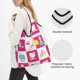 thumbnail image 3 of Bolsas de supermercado Kawaii Sanrio HelloKitty, duraderas, grandes, reutilizables, reciclables, plegables, resistentes, lavables, con funda, 3 of 4