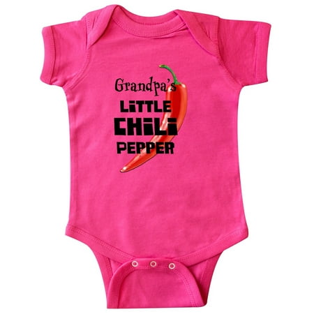 

Inktastic Grandpa s Little Chili Pepper Gift Baby Boy or Baby Girl Bodysuit