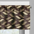 thumbnail image 3 of Ambesonne Brown Valance Pack of 2, Cheetah Skin Pattern Savannah, 42"X12", Redwood Brown and Beige, 3 of 5