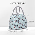 thumbnail image 2 of Fotbe Dachshund Dog Puppy Bolsa de Almuerzo con Estampado, Lonchera Aislada, Contenedor de Comida Reutilizable Tipo Cooler a Prueba de Fugas, 2 of 6