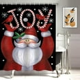 thumbnail image 2 of White Winter Cute Snowman Shower Curtain Set with Rugs,Snowman Couples in Forest Bathroom Set with Shower Curtains with Hooks, Waterproof Fabric Christmas Bathroom Decorations Shower Curtain Set, 2 of 5
