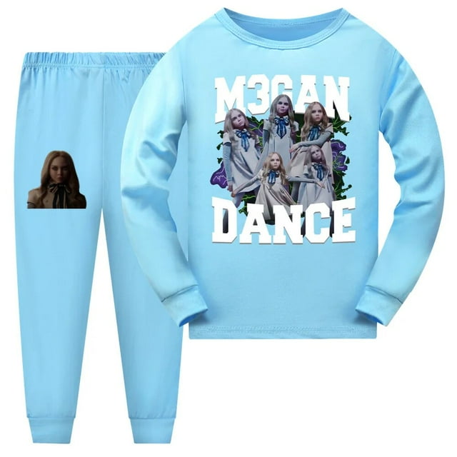 Conjuntos de ropa para niños M3GAN DANCE, ropa de dormir para niños, pijamas de Navidad, traje deportivo de dibujos animados para bebés