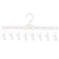 thumbnail image 3 of Miangastore Foldable Windproof Clips Socks Clips Multi-Purpose Hanger Socks Underwear Drying Racks (White), 3 of 9