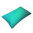 thumbnail image 2 of Haiem Pillowcase for Hair and Skin Queen - Turquoise Light Blue Printed Soft Pillowcase with Envelope Closure-16"x24", 2 of 8